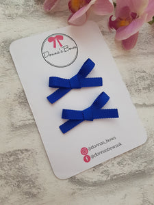 Royal Blue Hand-Tied Pigtails