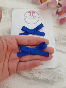 Royal Blue Hand-Tied Pigtails