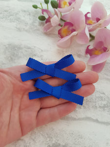 Royal Blue Hand-Tied Pigtails