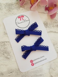 Royal Blue Lace Pigtails