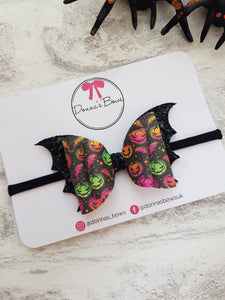 Neon Halloween Bow