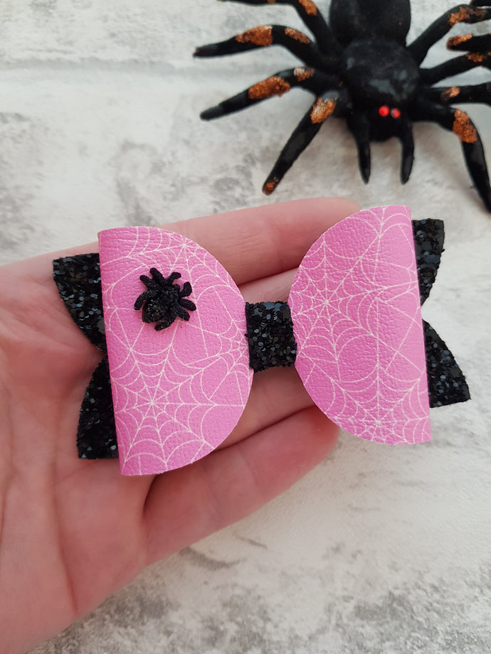 Pink Spider Bow