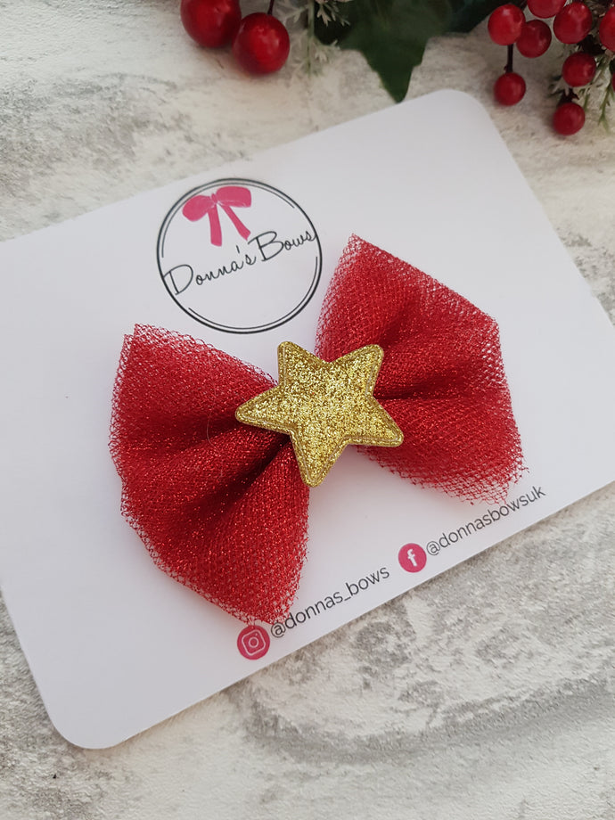 Star Tulle Bow