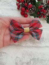 Load image into Gallery viewer, Tartan Cotton Bow
