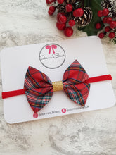 Load image into Gallery viewer, Tartan Cotton Bow
