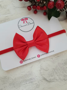 Red Satin Bow