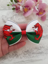 Load image into Gallery viewer, Welsh Flag Bow
