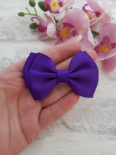 Load image into Gallery viewer, Purple Pigtail Bows
