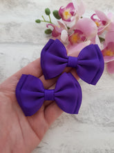 Load image into Gallery viewer, Purple Pigtail Bows
