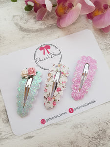 Floral Snapclip Set