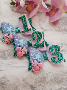 Mermaid Birthday Bow