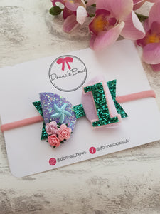 Mermaid Birthday Bow