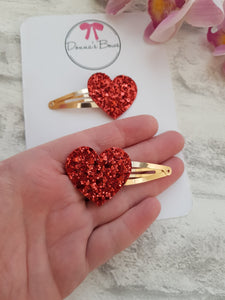 Heart Snap Clips