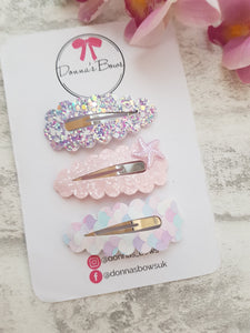 Mermaid Snap Clip Set