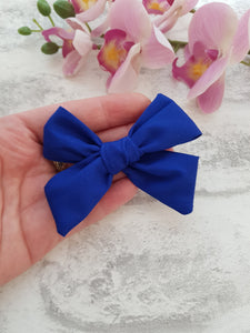 Royal Blue Cotton Bow