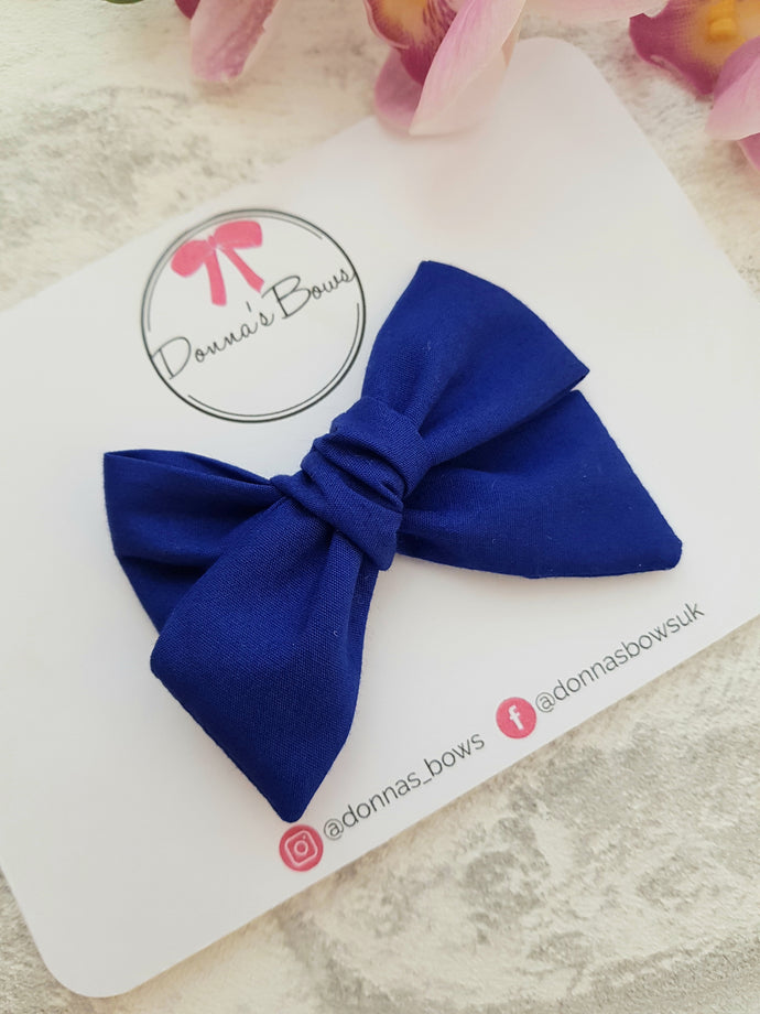 Royal Blue Cotton Bow