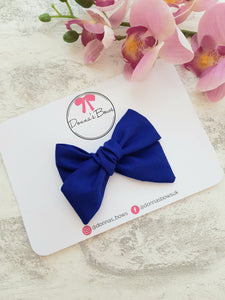 Royal Blue Cotton Bow