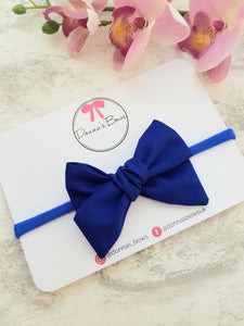 Royal Blue Cotton Bow