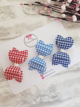 Load image into Gallery viewer, Gingham School Bows
