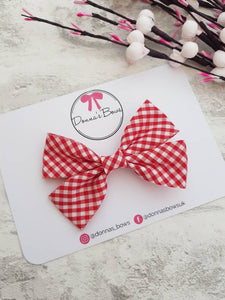 Gingham School Bows