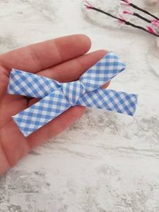 Hand-Tied Gingham Bows