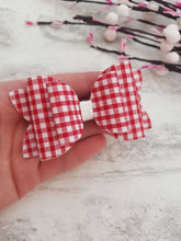 Load image into Gallery viewer, Gingham School Bows
