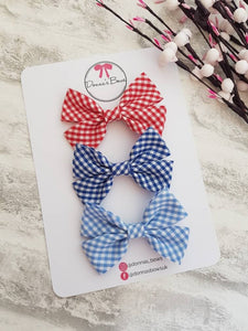 Gingham School Bows