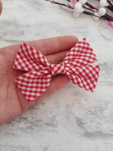 Gingham School Bows