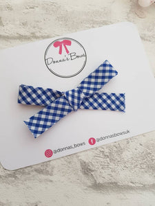 Hand-Tied Gingham Bows