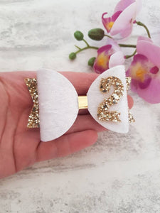 Gold Birthday Bow